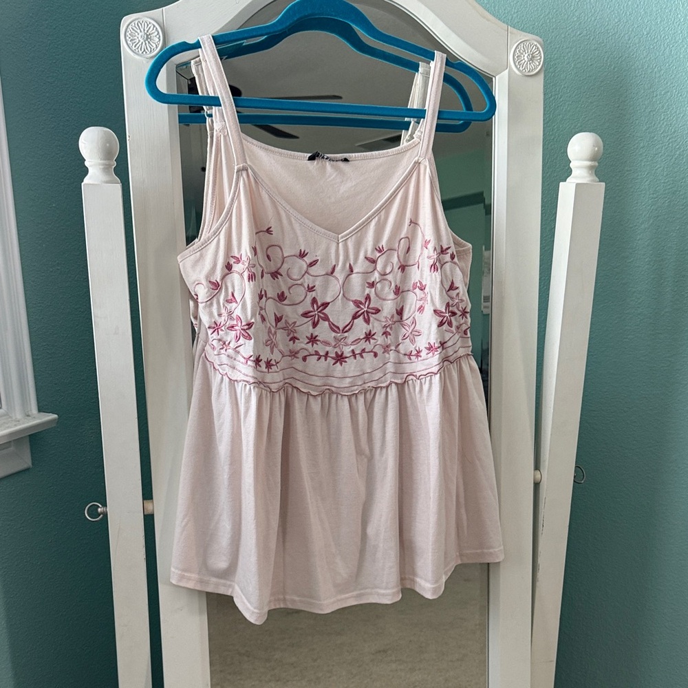 BloomChic Light Pink Floral Camisole